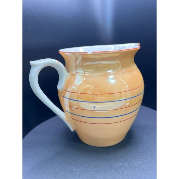 Union K Czechoslovakian Lusterware Porcelain Pitcher Circa 1930's Juice Display - Picture 2 of 7